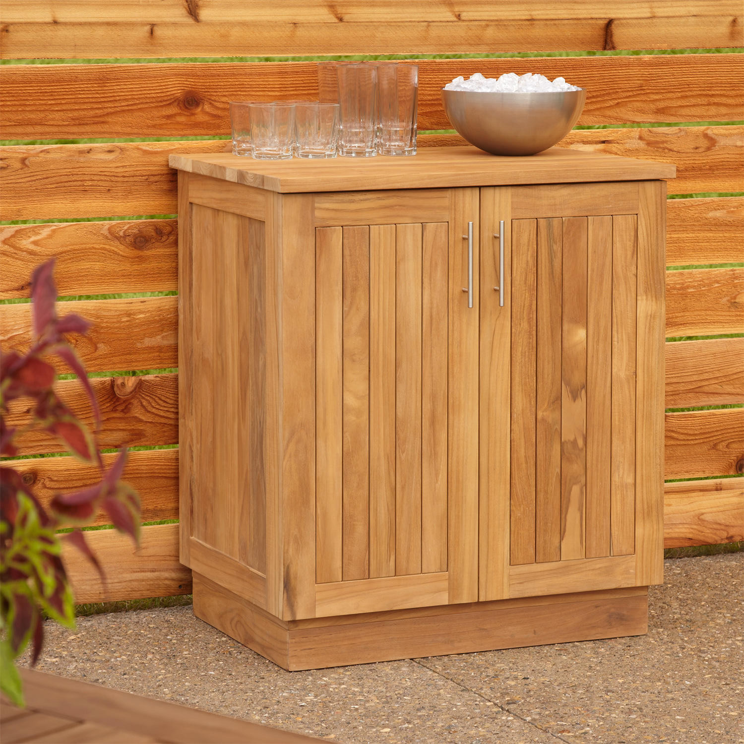 Outdoor Kitchen Storage Cabinet
 30" Artois Teak Outdoor Kitchen Cabinet Outdoor