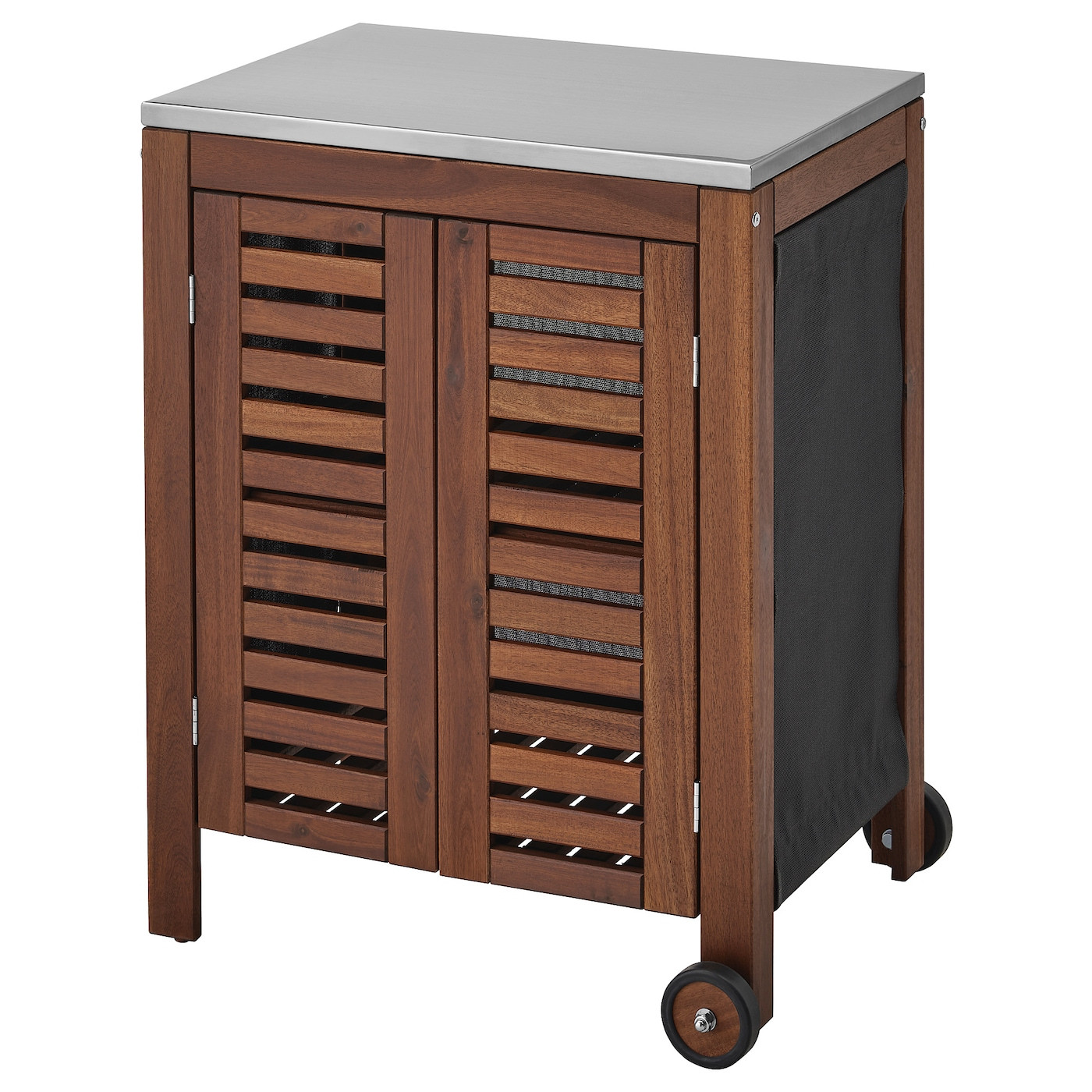 Outdoor Kitchen Storage Cabinet
 ÄPPLARÖ KLASEN Storage cabinet outdoor brown stained