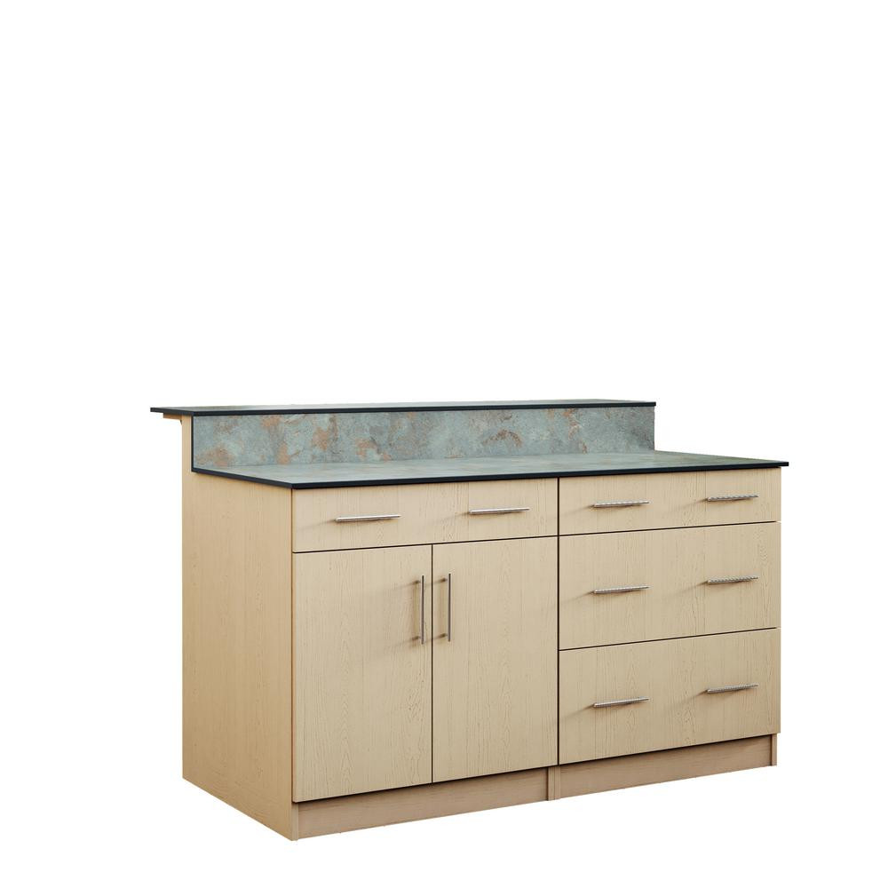Outdoor Kitchen Storage
 WeatherStrong Miami 59 5 in Outdoor Bar Cabinets with