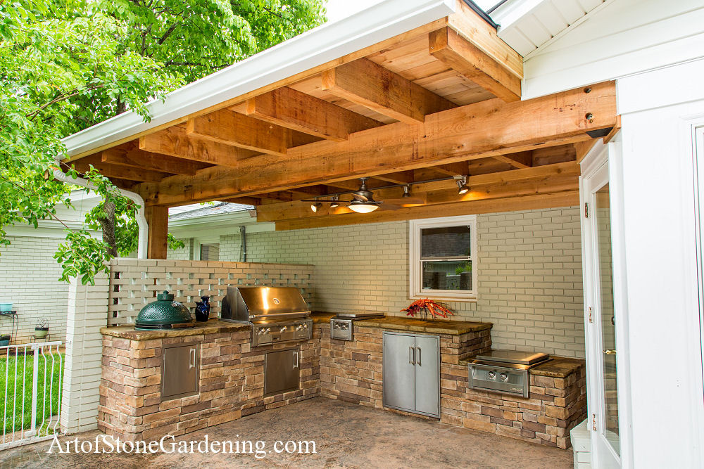 Outdoor Kitchen Under Deck
 Ideas for Building an Outdoor Kitchen Art of Stone Gardening