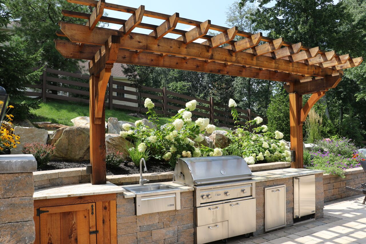 Outdoor Kitchens Pergolas
 Outdoor Structures – Pergolas Burkholder Landscape