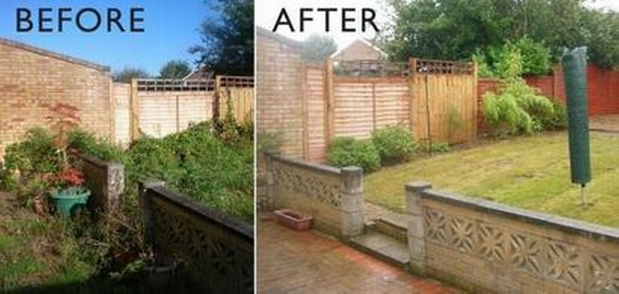 Outdoor Landscape Before And After
 Before and After Gardens Manchester Evening News