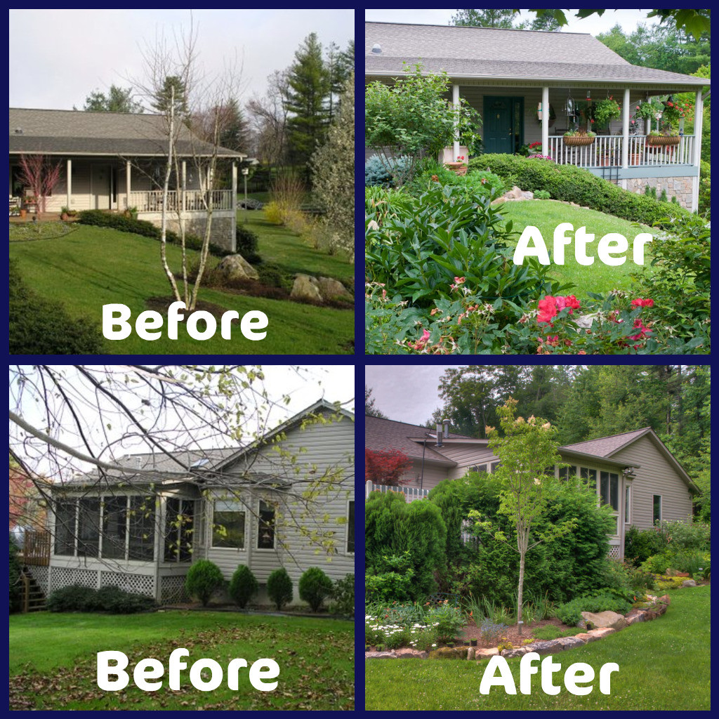 Outdoor Landscape Before And After
 Build a Garden Landscaping before and after photos