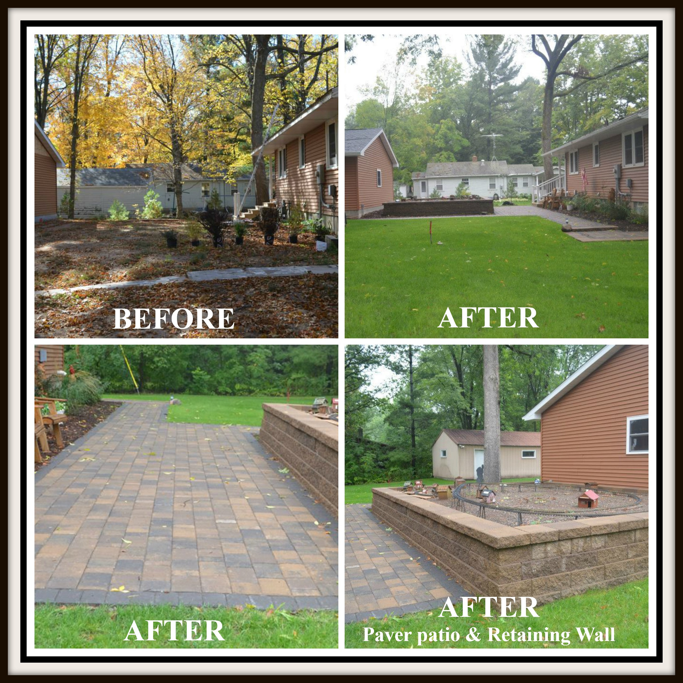 Outdoor Landscape Before And After
 Your Local Landscaping Contractor