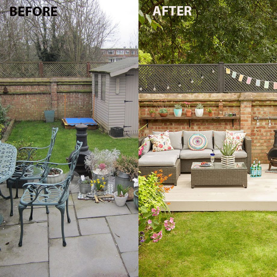 Outdoor Landscape Before And After
 Before and after we turned our garden into an outdoor