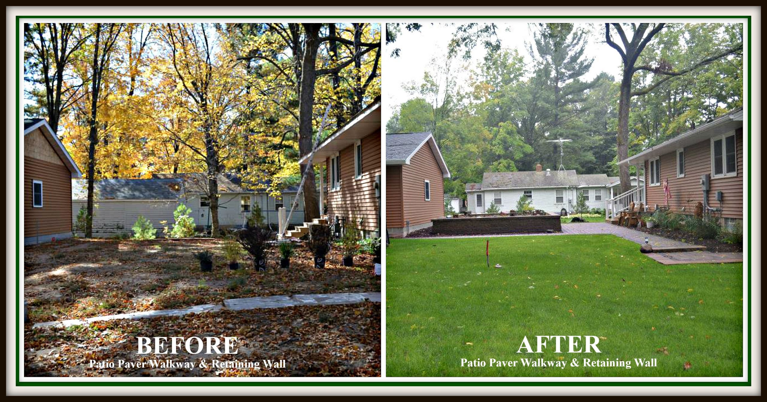 Outdoor Landscape Before And After
 Your Local Landscaping Contractor