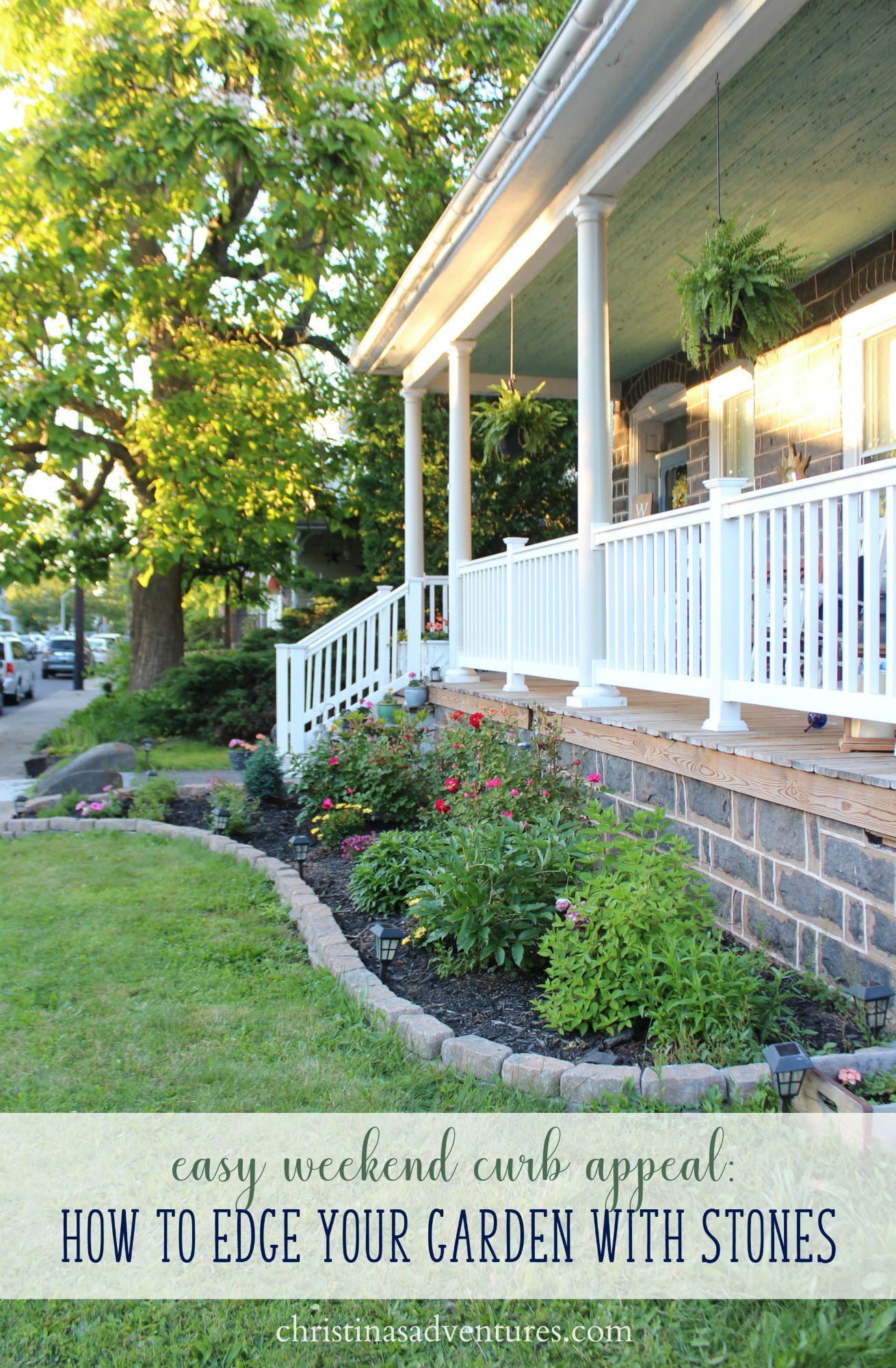 Outdoor Landscape Curb Appeal
 Easy curb appeal Garden Edging Christinas Adventures