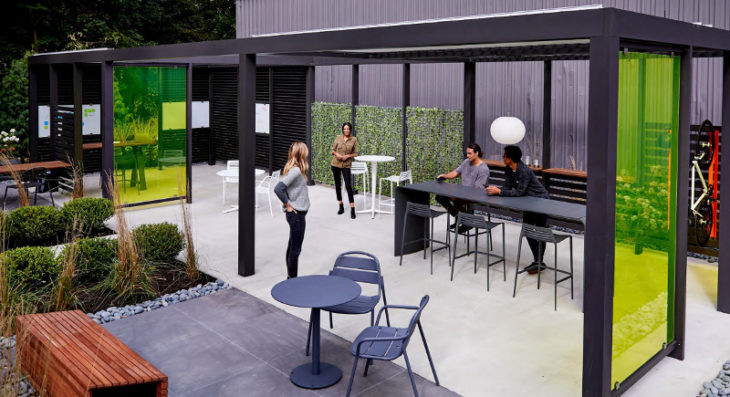 Outdoor Landscape Office
 Landscape Forms Introduces Upfit™ a New Approach to