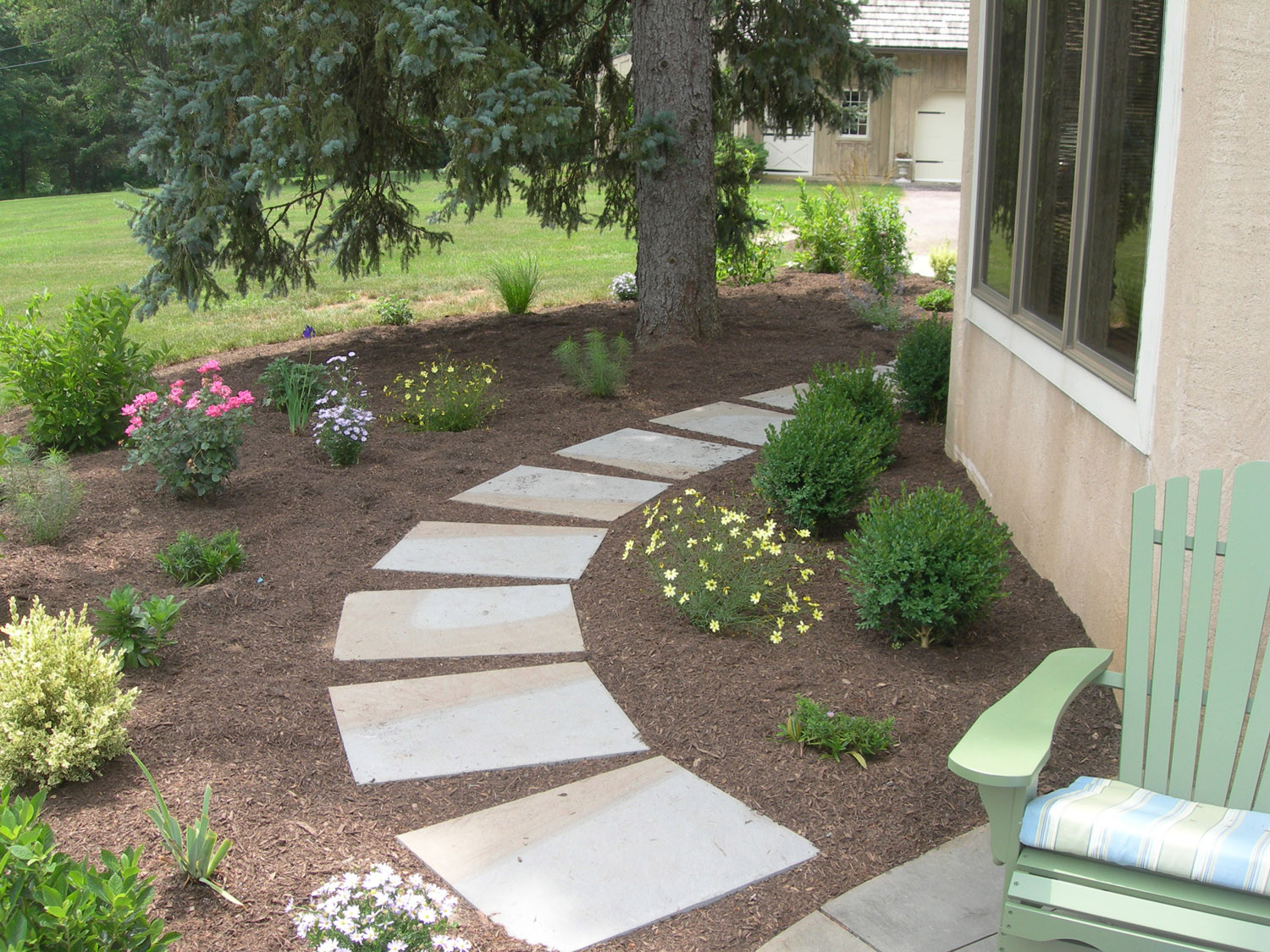 Outdoor Landscape Walkways
 Landscape Design Profile – Garden with Natural Stone
