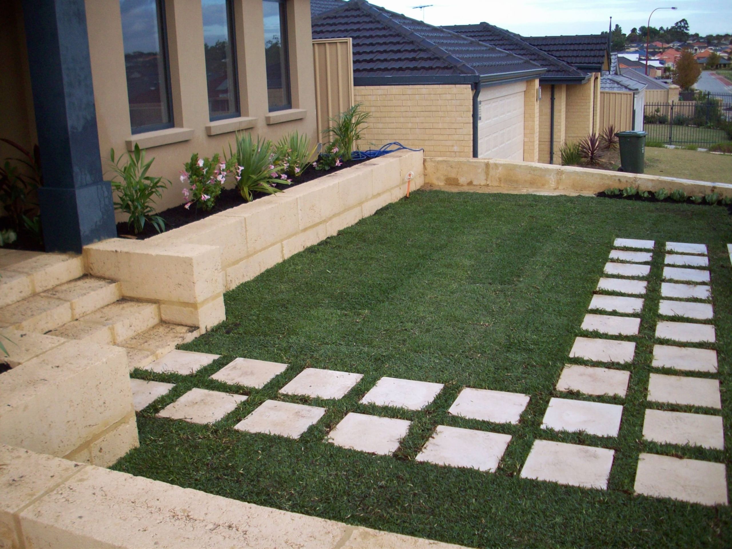 Outdoor Landscape With Stones
 Beauty Landscape Stepping Stones