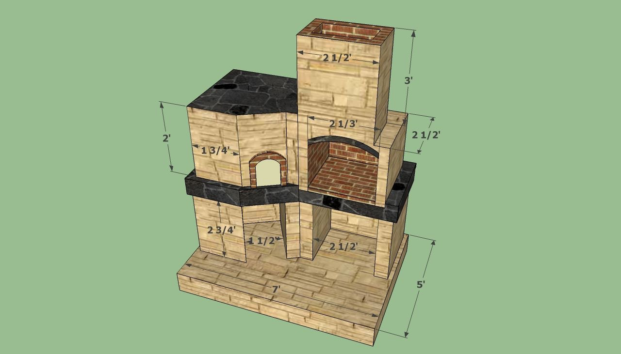 Outdoor Pizza Oven Plans DIY
 Brick oven plans