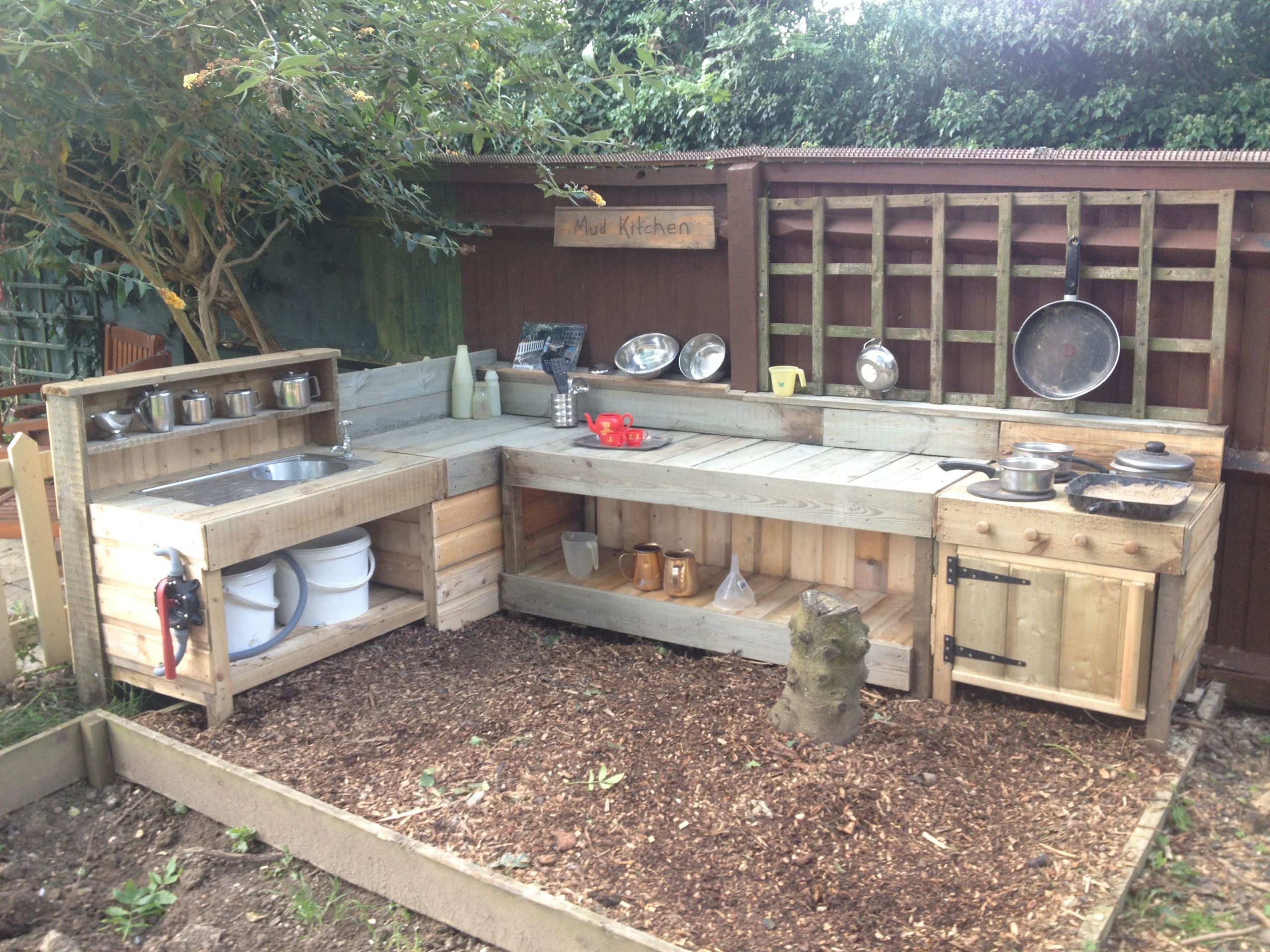 Outdoor Play Kitchen
 Our new mud kitchen mudkitchen openendedplay mud