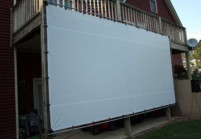 Outdoor Projector Screen DIY
 DIY Outdoor Movie Screen Weekend Projects Bob Vila