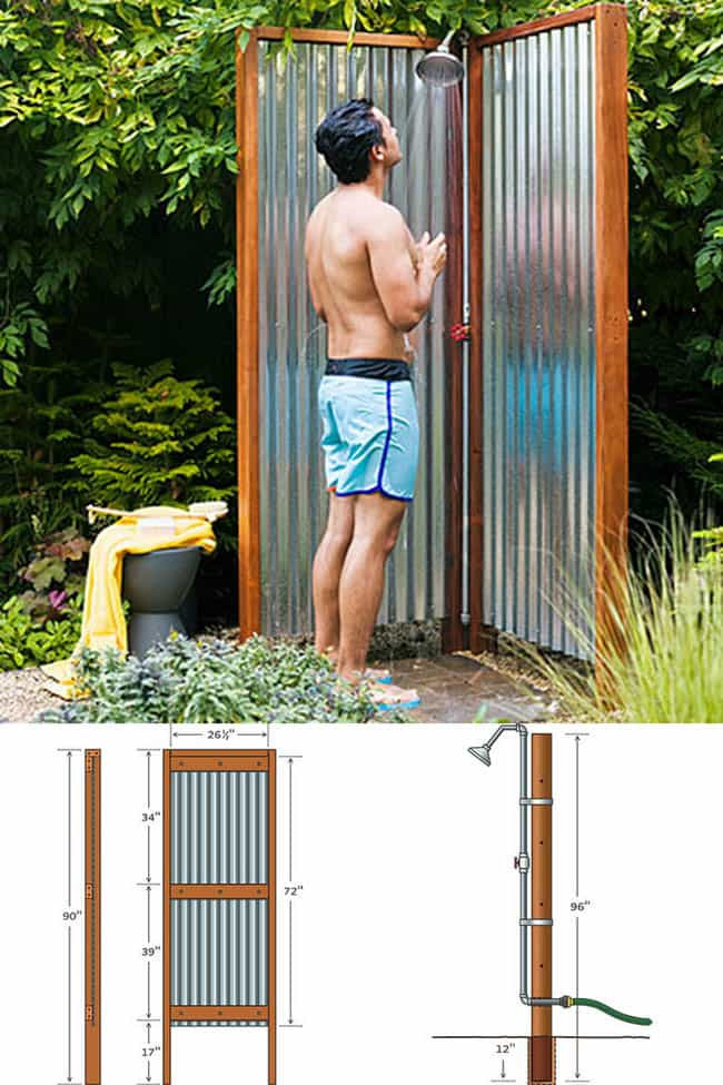Outdoor Shower DIY
 32 Beautiful & Easy DIY Outdoor Shower Ideas A Piece of