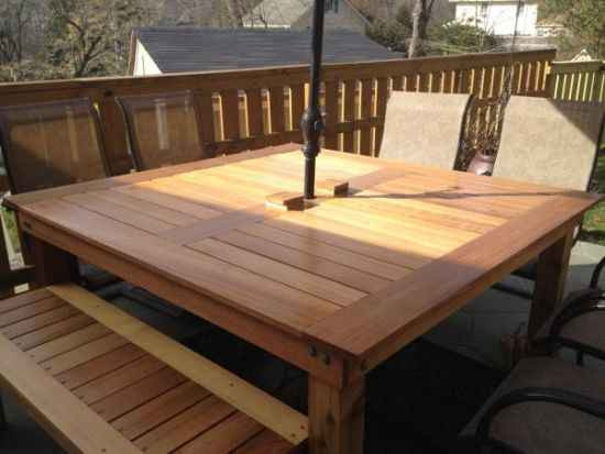 Outdoor Table DIY
 18 DIY Outdoor Dining Room Tables