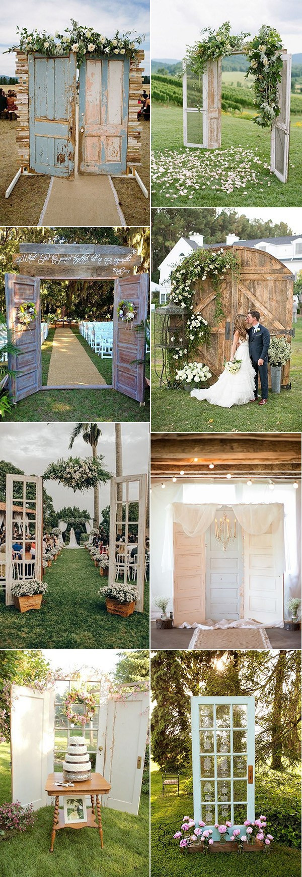 20 rustic wedding decoration ideas with vintage doors Outdoor Wedding Decorations DIY
20 Rustic Wedding Decoration Ideas with Vintage Doors