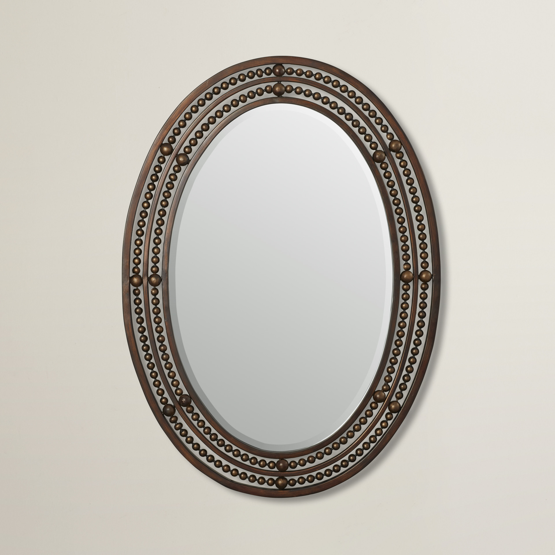 Oval Bathroom Mirrors Brushed Nickel
 Decorating Winsome Brushed Nickel Oval Mirrors For