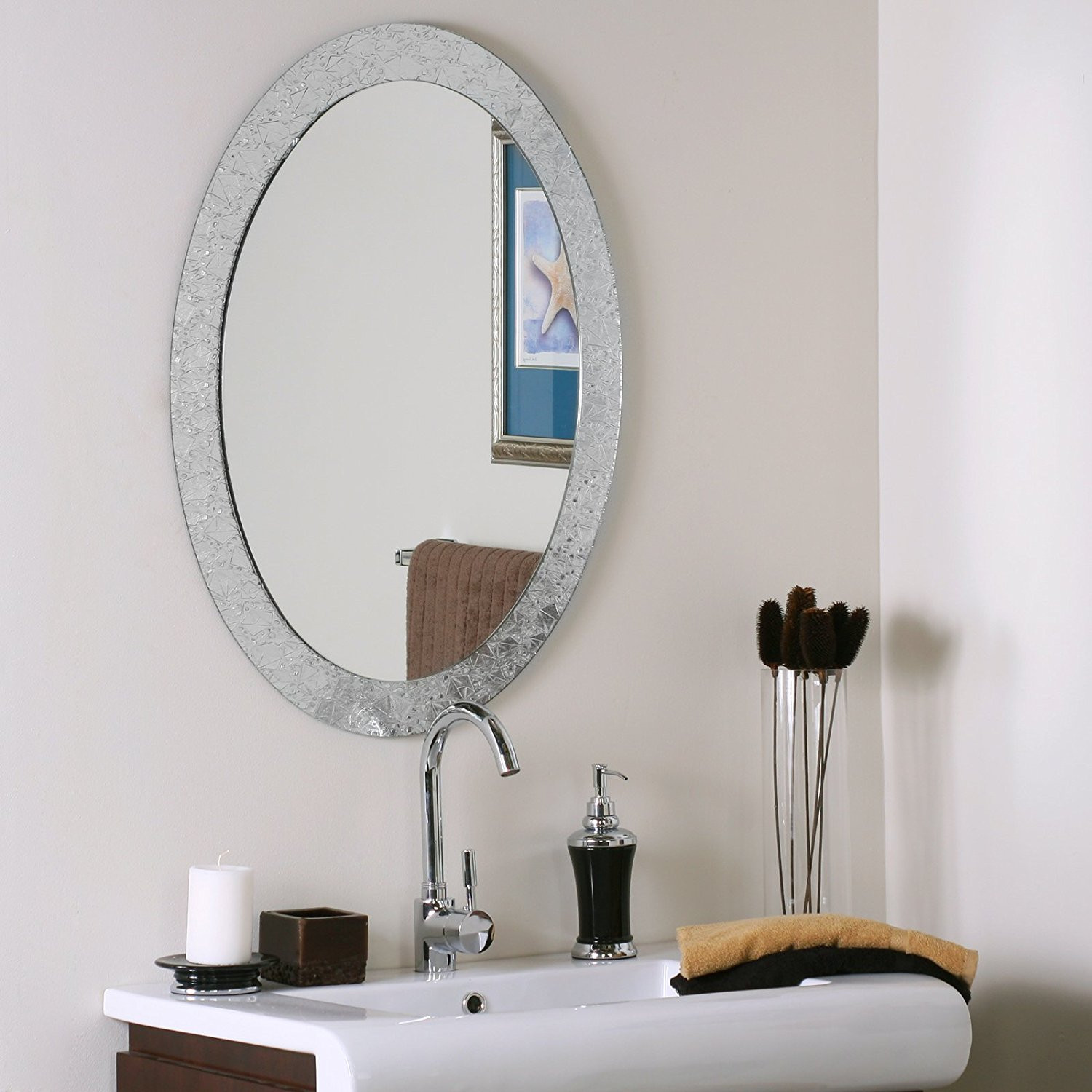 35 Amazing Oval Bathroom Mirrors Brushed Nickel Home, Family, Style