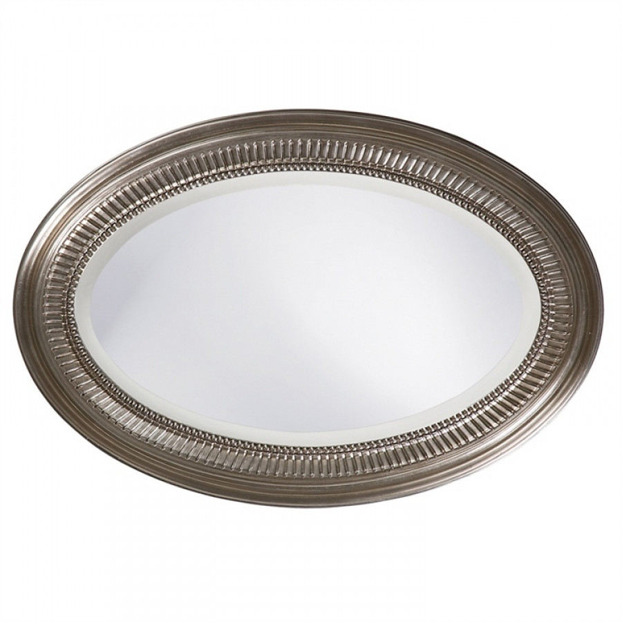 Oval Bathroom Mirrors Brushed Nickel
 Ethan Oval Brushed Nickel Mirror UVHE