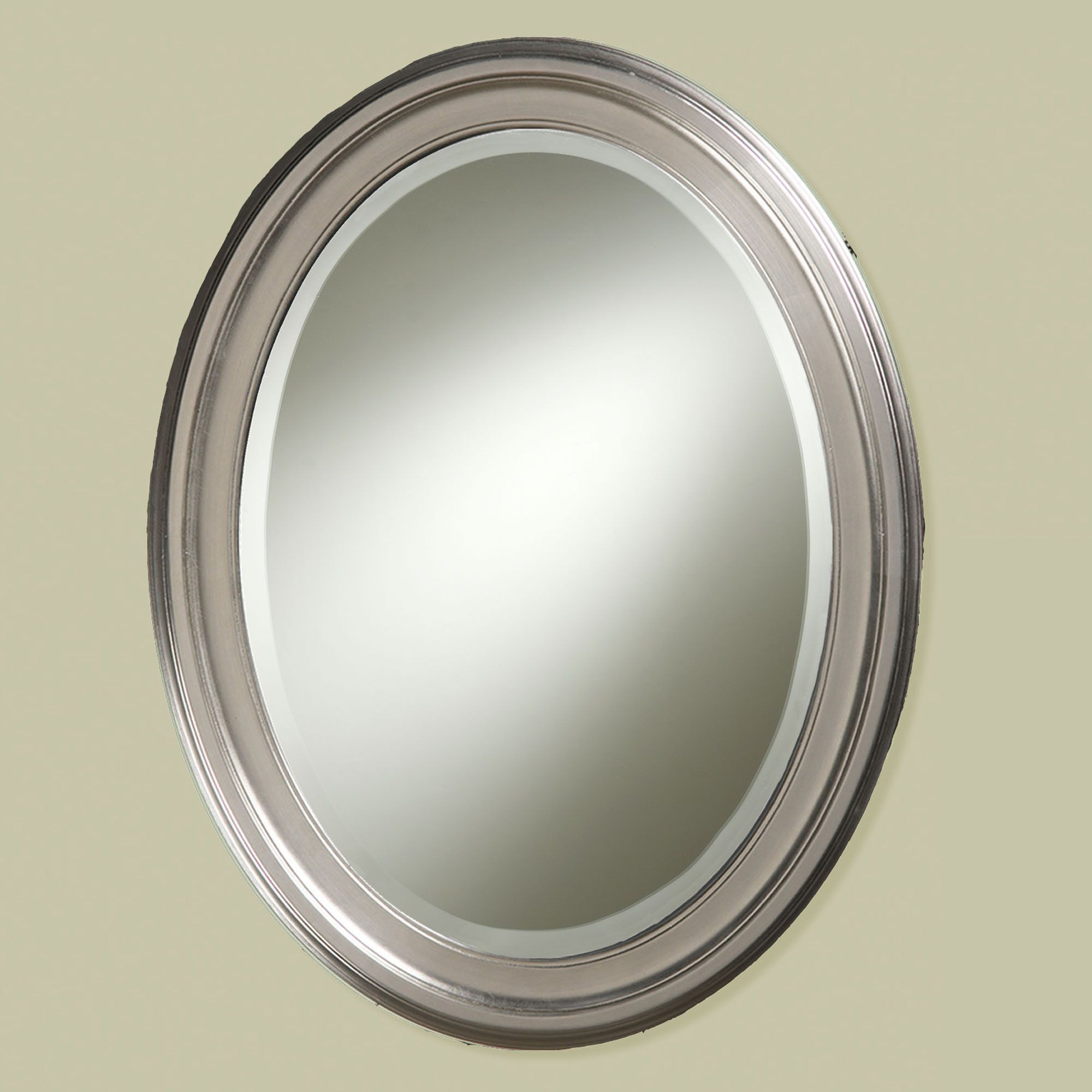 Oval Bathroom Mirrors Brushed Nickel
 oval wall mirrors