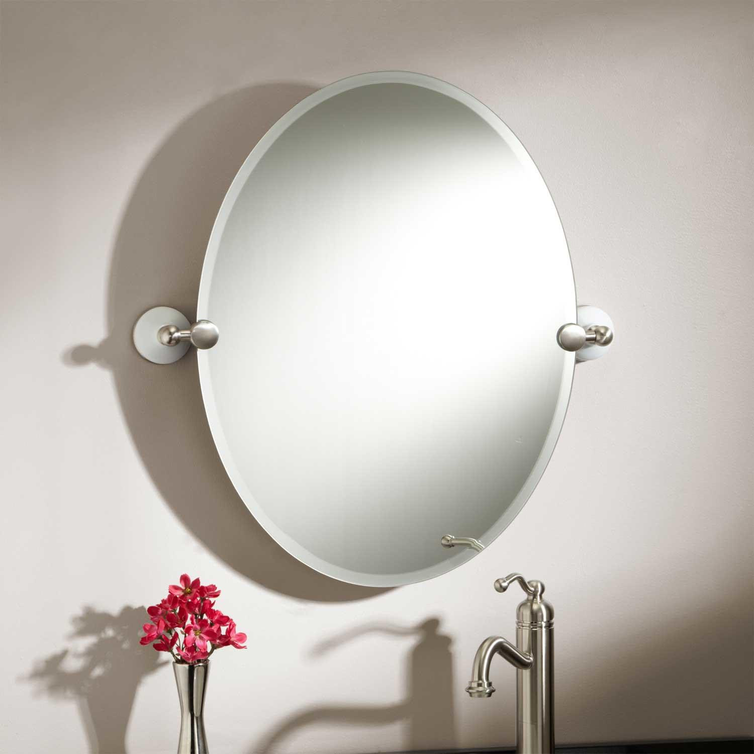 Oval Bathroom Mirrors Brushed Nickel
 Oval Bathroom Mirrors Brushed Nickel