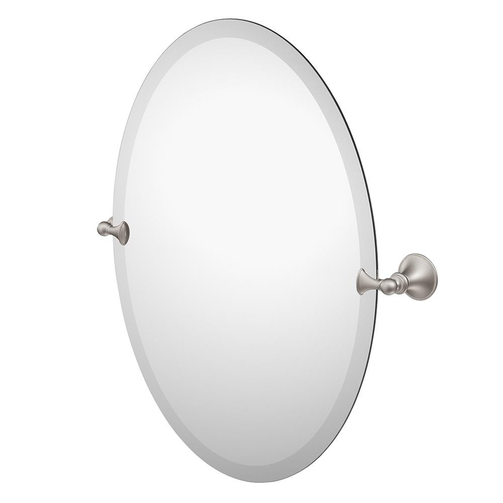 Oval Bathroom Mirrors Brushed Nickel
 2020 Popular Brushed Nickel Wall Mirrors For Bathroom