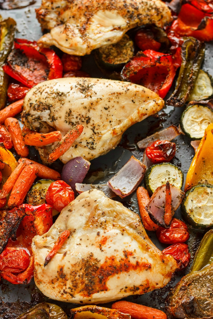 Oven Roasted Chicken Breast And Vegetables
 Roasted Bone In Chicken Breasts with Ve ables The