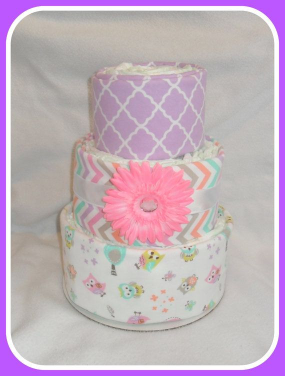 Owl Themed Baby Gifts
 Baby Girl Owl Themed Diaper Cake Amazing Baby Gift Idea by