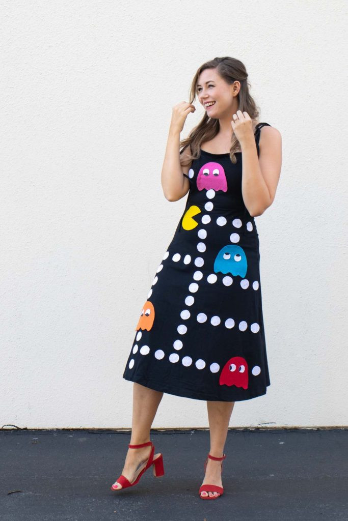 Pacman Costumes DIY
 DIY No Sew Pac Man Costume for Halloween