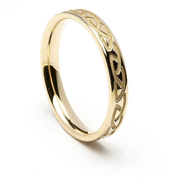Pagan Wedding Rings
 Engraved Celtic Knot Wedding Ring