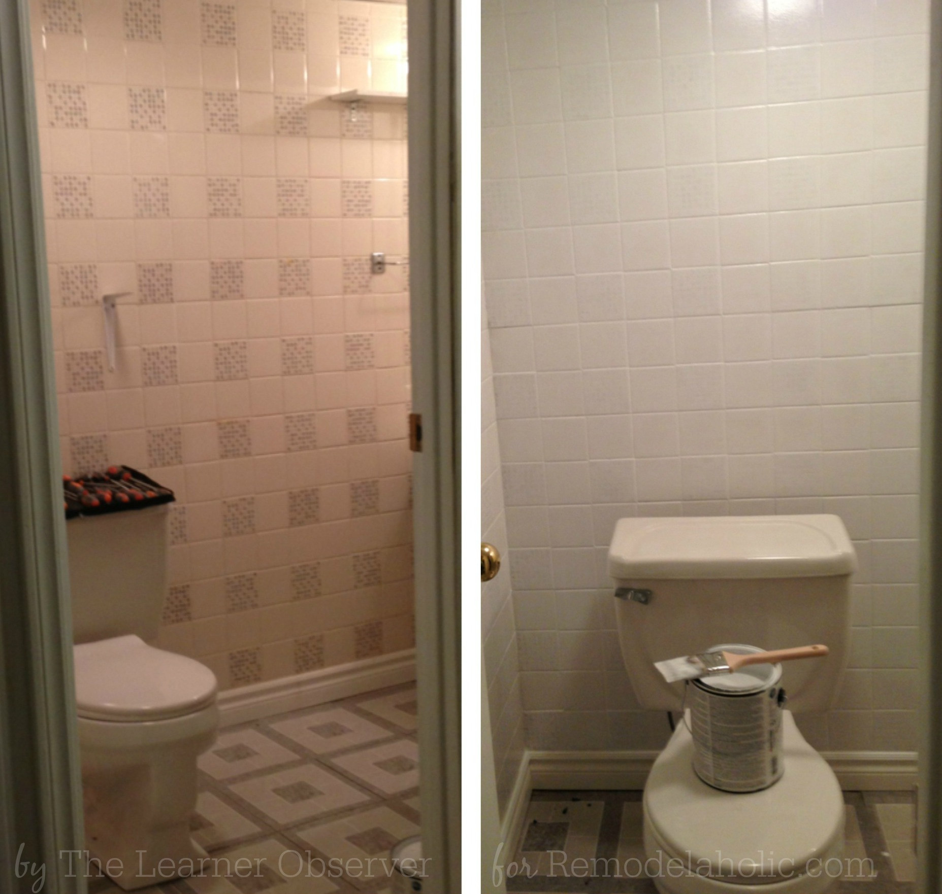 Paint Bathroom Tile
 Remodelaholic