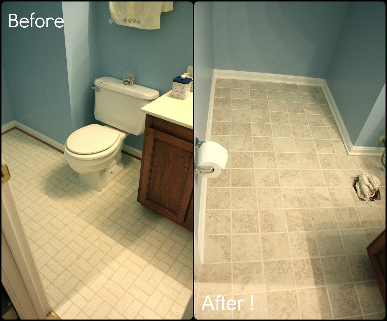 Paint Bathroom Tile
 Simply DIY 2 Bathroom Floor Part 3 Done