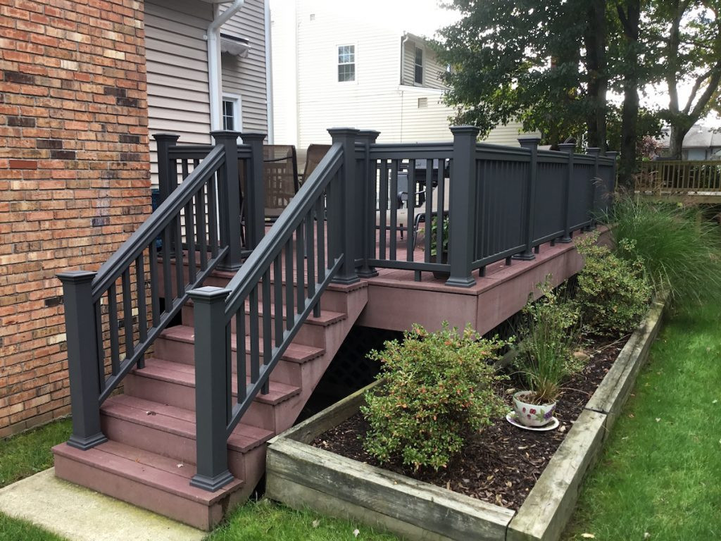 Painted Deck Rails
 Can You Paint posite Deck Railings Monk s Home