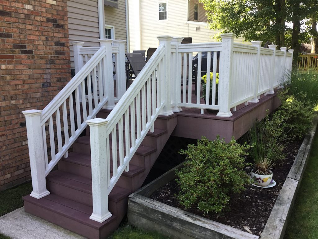 Painted Deck Rails
 Can You Paint posite Deck Railings Monk s Home