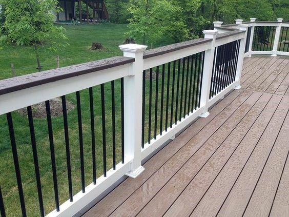 Painted Deck Rails
 Top 70 Best Deck Railing Ideas Outdoor Design Inspiration