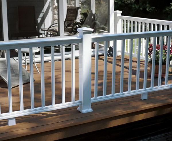 Painted Deck Rails
 20 Creative Deck Railing Ideas for Inspiration Hative