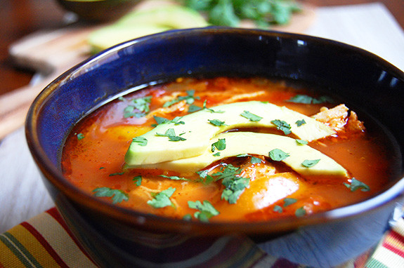 Paleo Chicken Enchilada Soup
 Slow Cooker Chicken Enchilada Soup