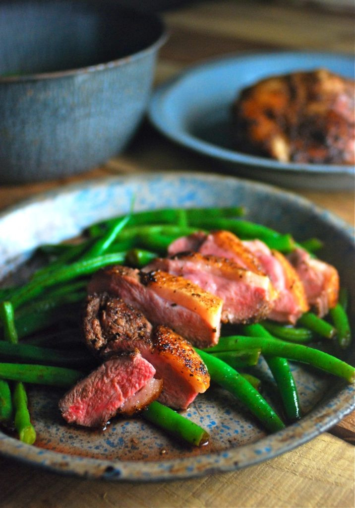 Paleo Duck Recipes
 Seared Duck Breast with Balsamic Green Beans Primal