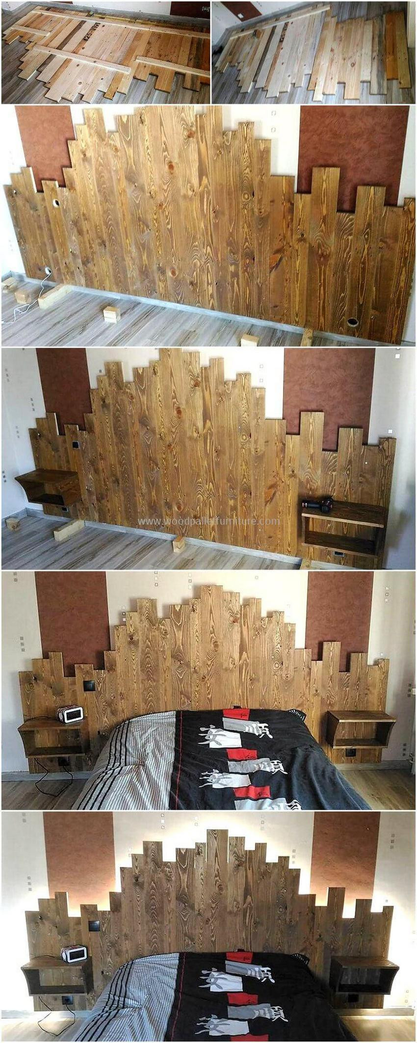 Pallet Wood Headboard DIY
 150 DIY Ideas for Wood Pallet Bed Headboards