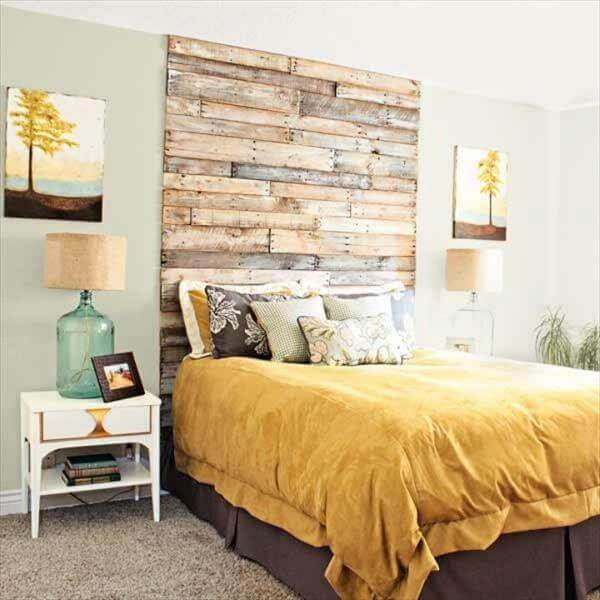 Pallet Wood Headboard DIY
 40 Recycled DIY Pallet Headboard Ideas