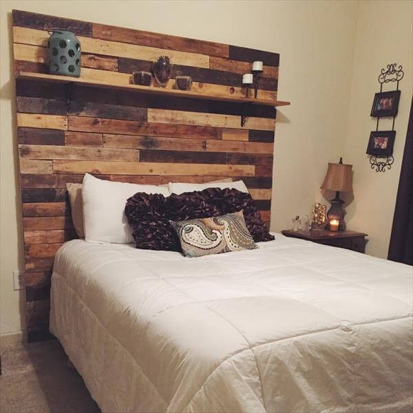 Pallet Wood Headboard DIY
 DIY Wooden Pallet Headboard Styles