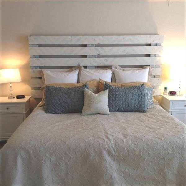 Pallet Wood Headboard DIY
 DIY Wooden Pallet Headboard Styles