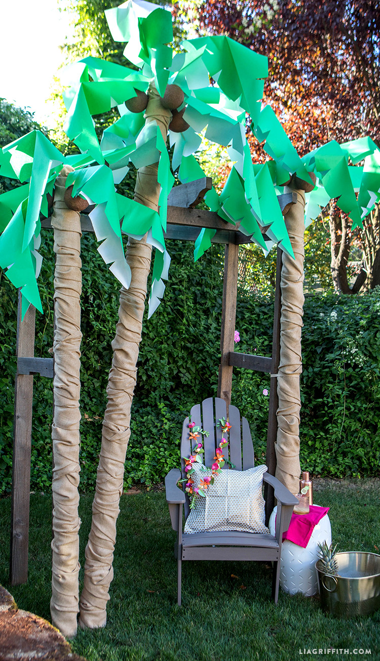 Palm Tree Decorations DIY
 DIY Palm Tree Party Decor Lia Griffith