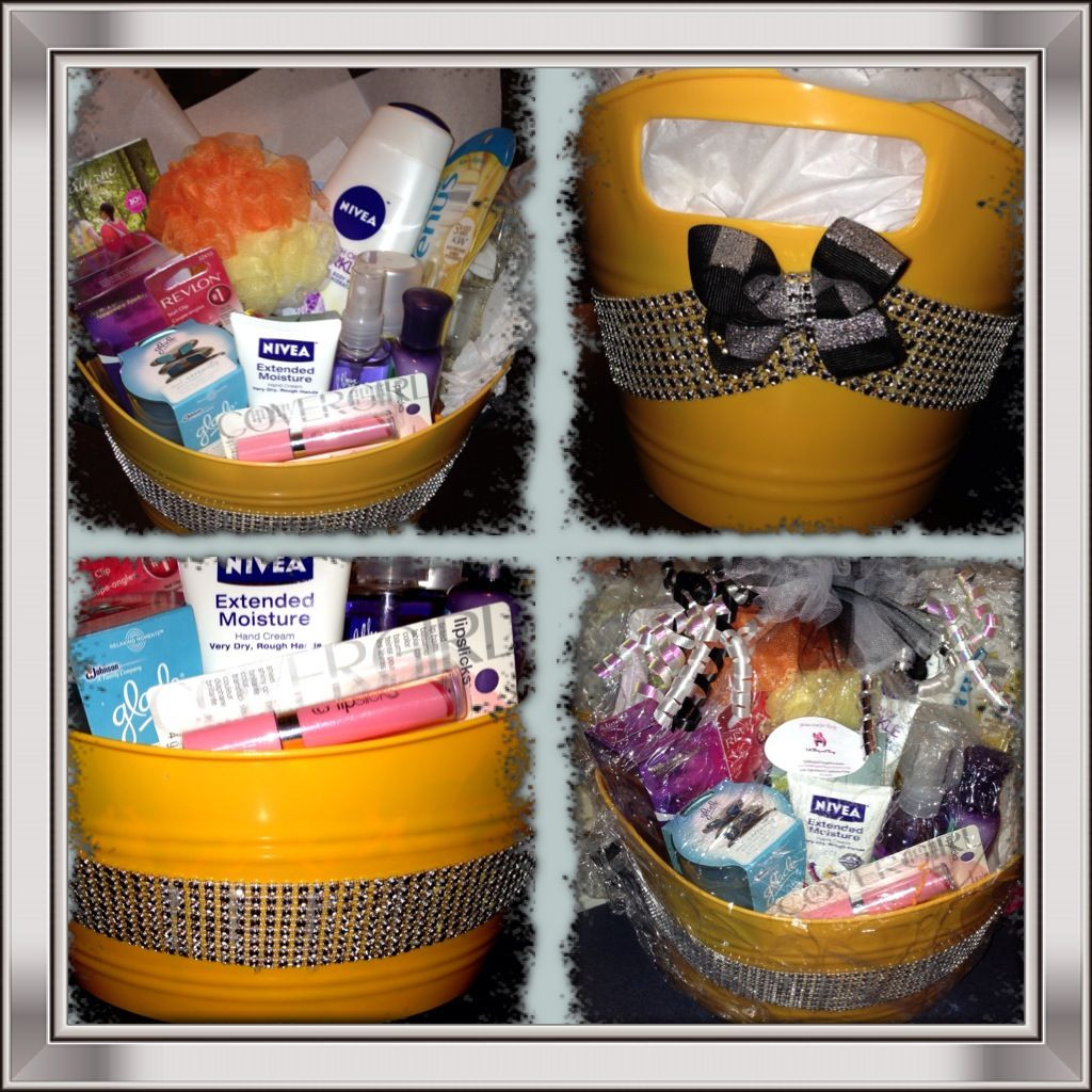 Pamper Gift Basket Ideas
 "Pamper Yourself" basket I made for a pageant donation on