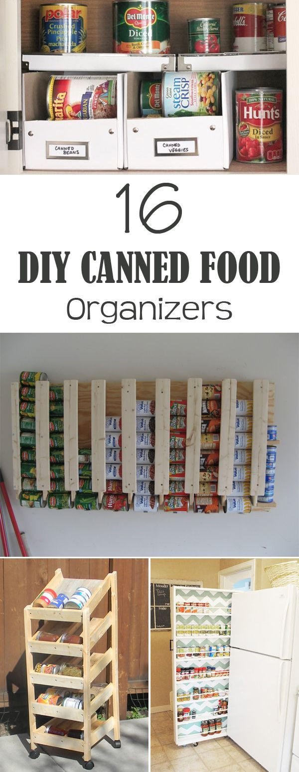 Pantry Can Organizer DIY
 16 DIY Canned Food Organizers