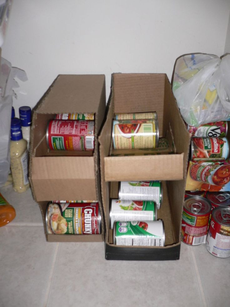 Pantry Can Organizer DIY
 How to Make a Can Organizer Out of Cardboard