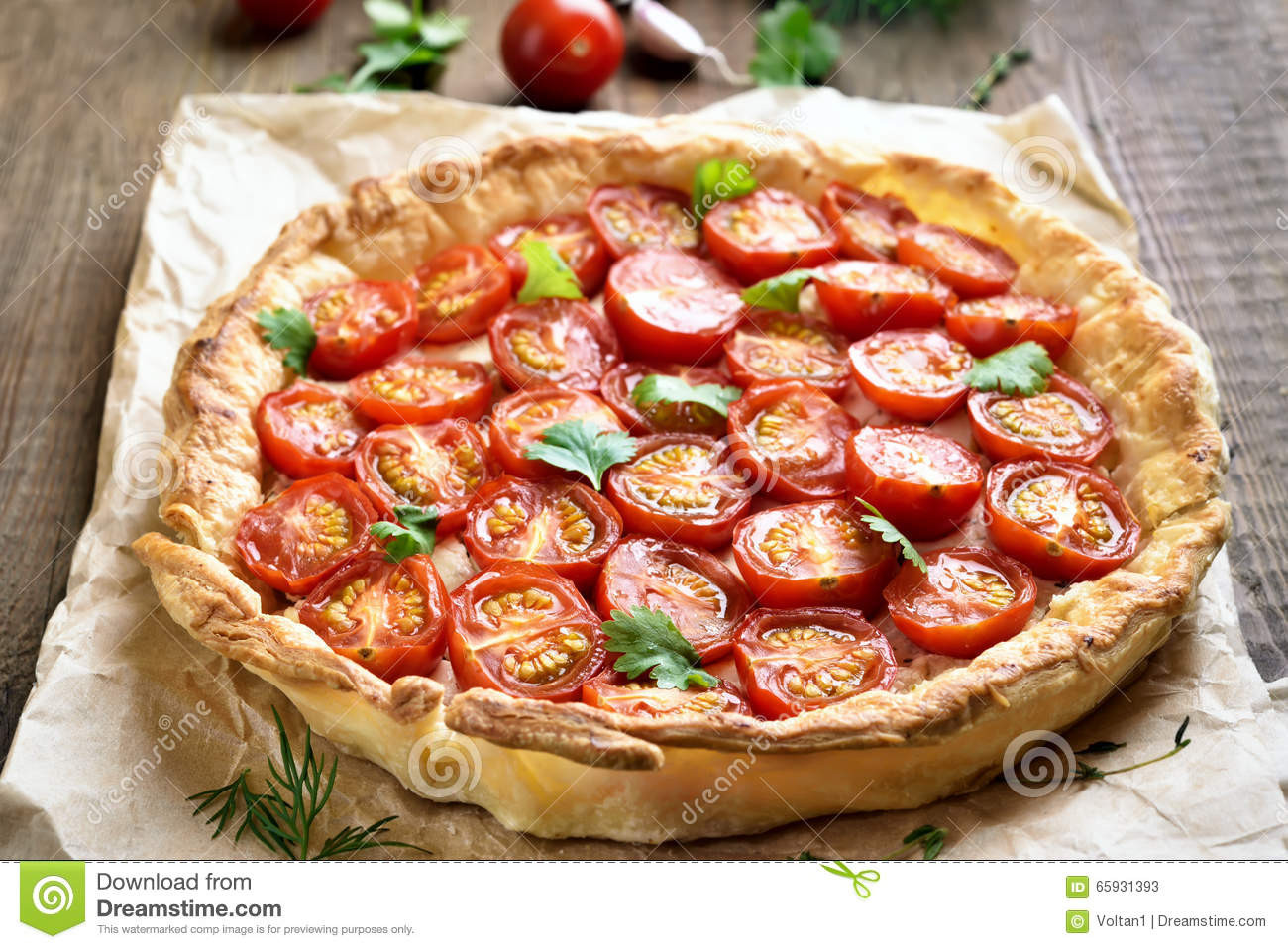 Papa'S Tomato Pies
 Tomato pie close up view stock image Image of dough