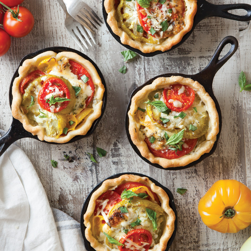 Papa'S Tomato Pies
 Skillet Tomato Pies Southern Cast Iron