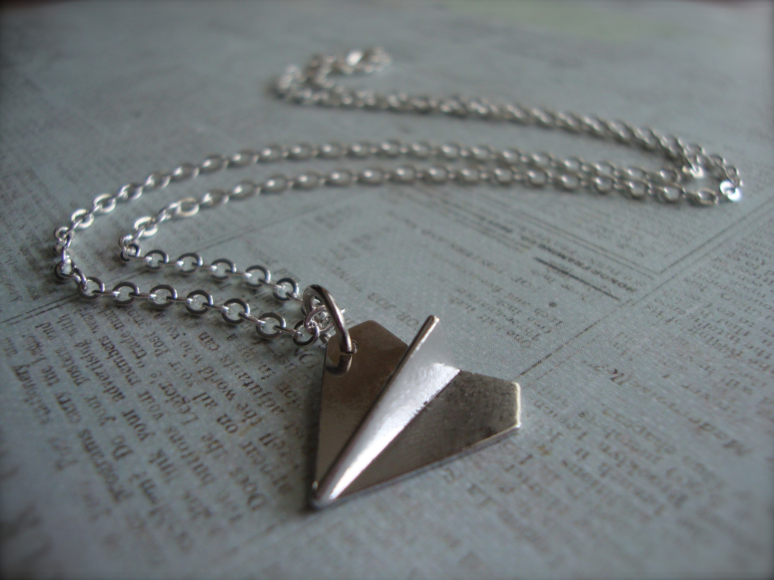 Paper Airplane Necklace
 Paper Airplane Harry Styles Inspired Uni Paper