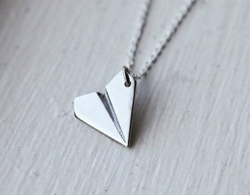 Paper Airplane Necklace
 Brand New Cute Harry Styles 1D e Direction Paper Plane